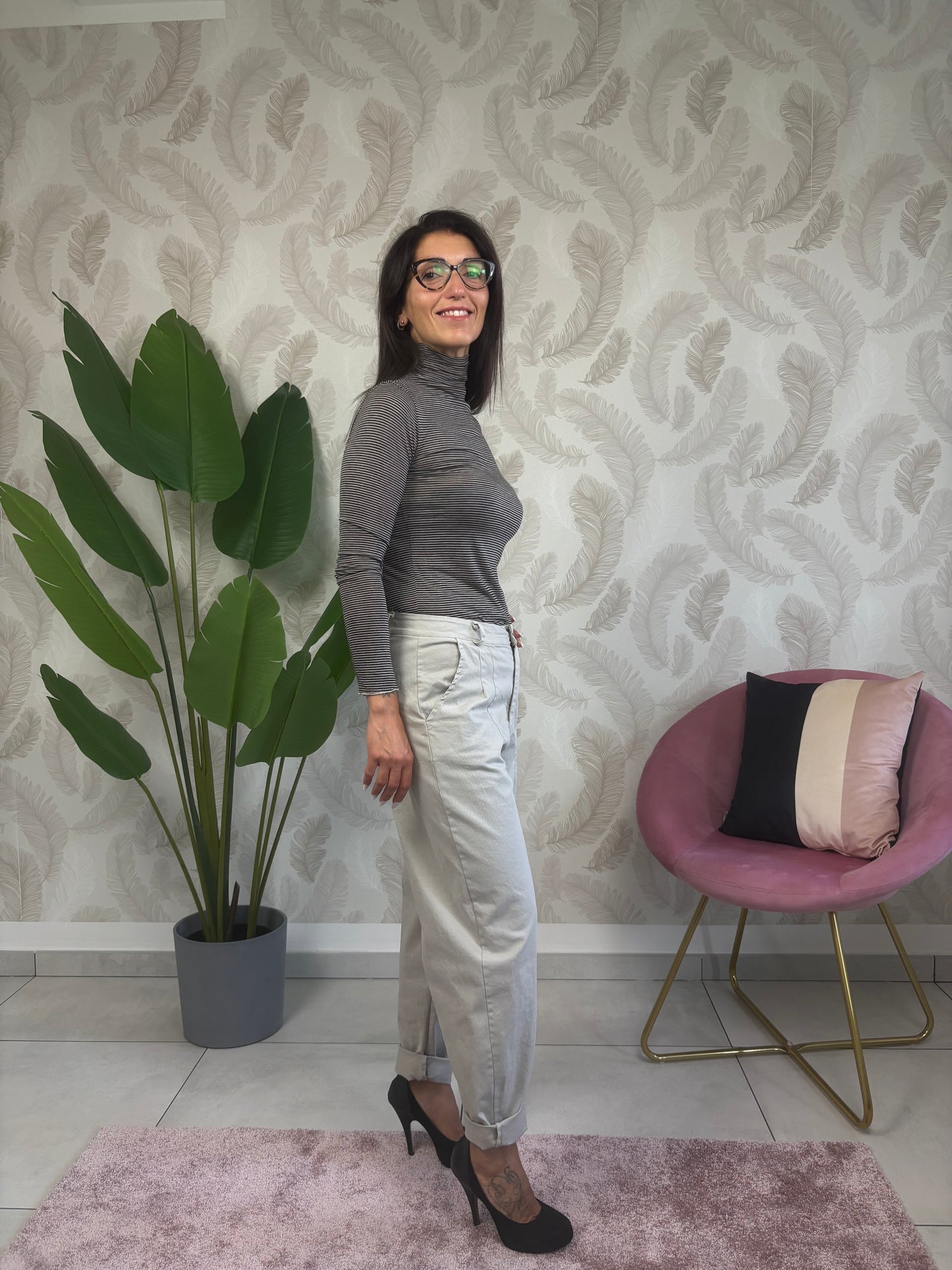 Pantalone Baloon KARMA in Gabardina