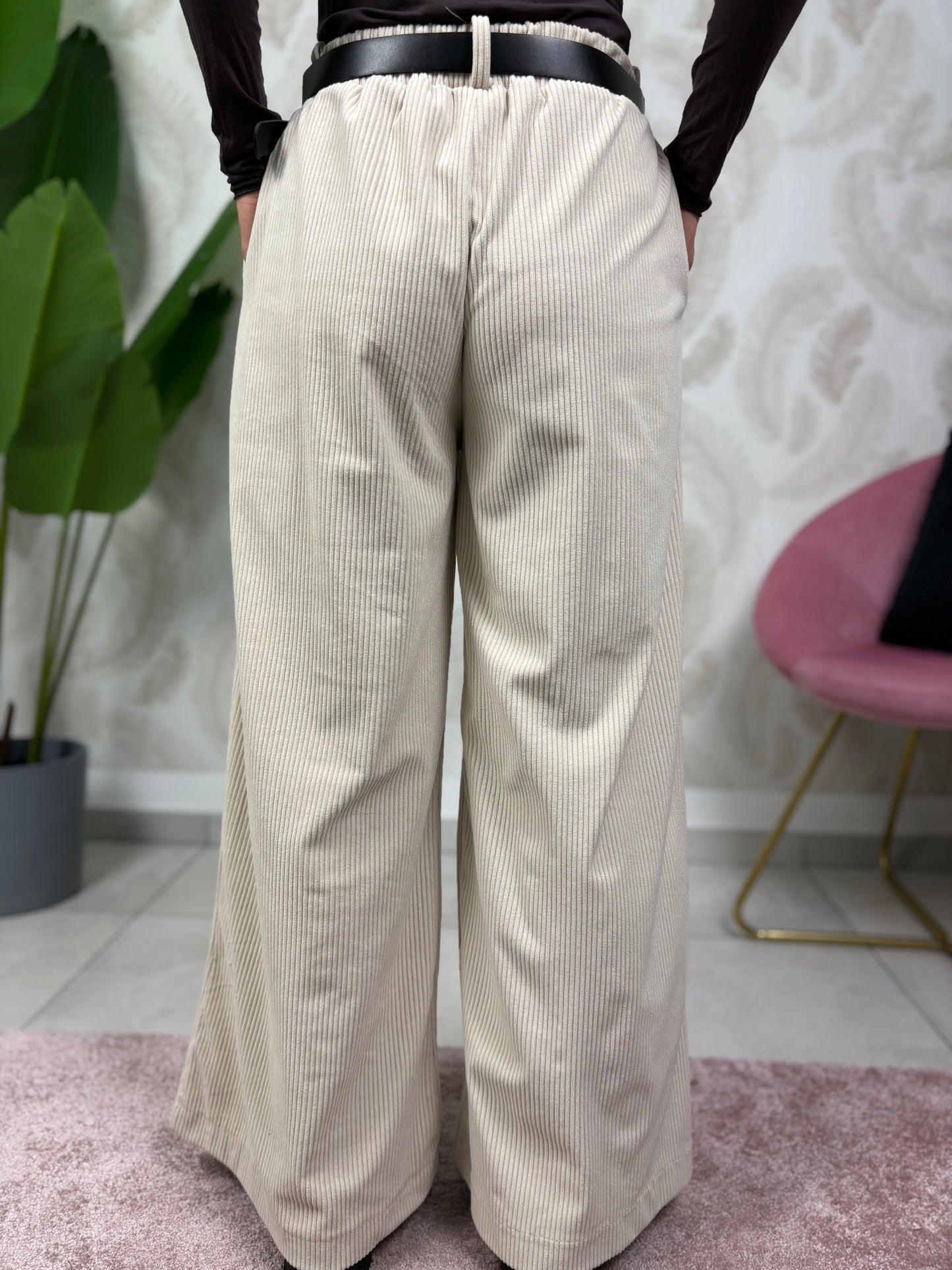 Pantalone palazzo velluto