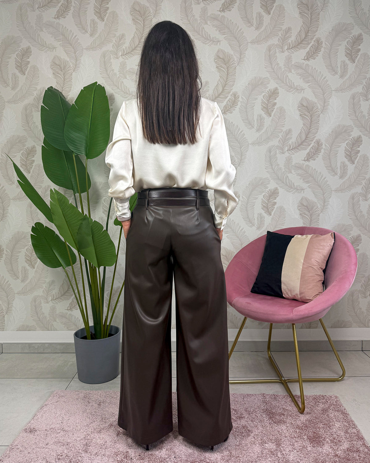 Pantalone Palazzo in Ecopelle HaveOne