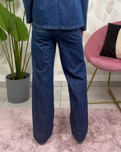 Pantalone Palazzo in Denim KARMA