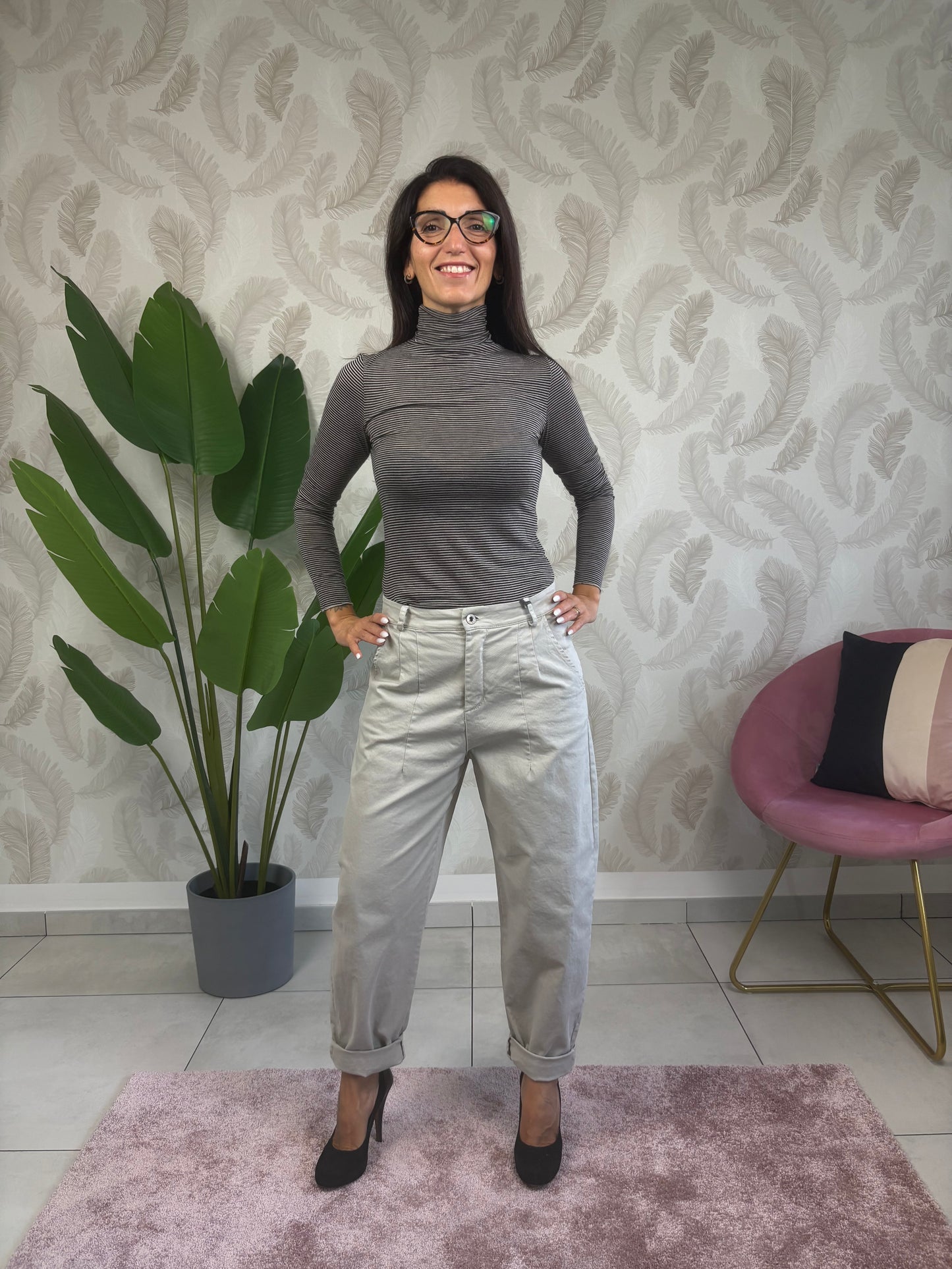 Pantalone Baloon KARMA in Gabardina