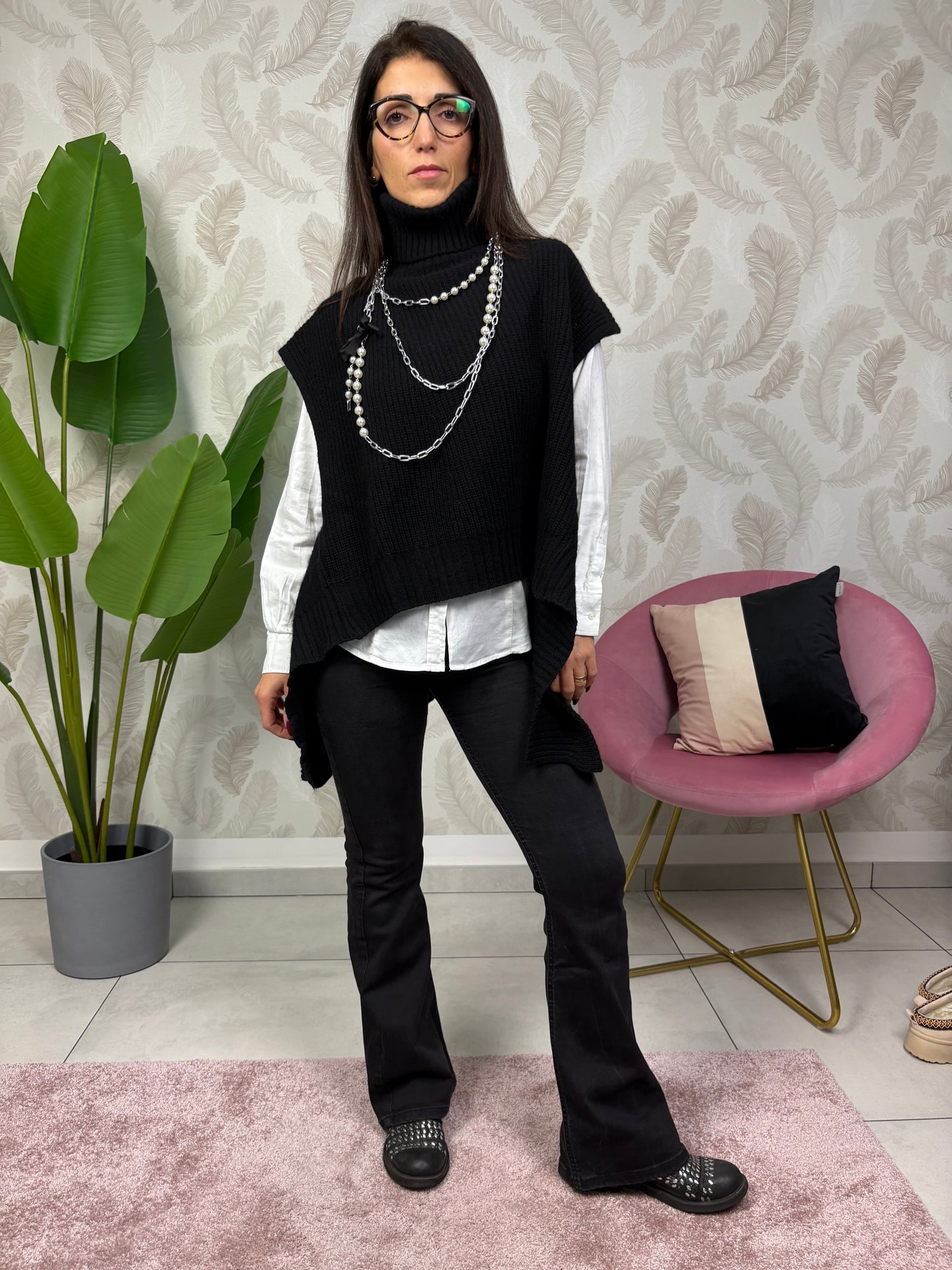 Kappa in maglia inglese misto cashmere