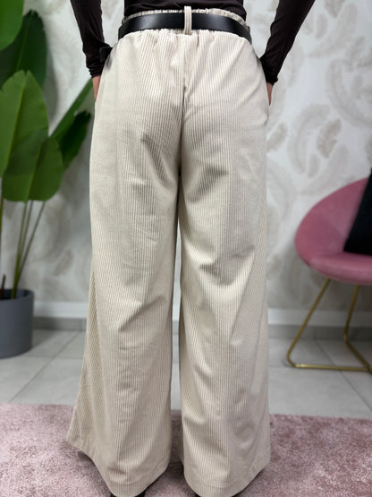 Pantalone palazzo velluto