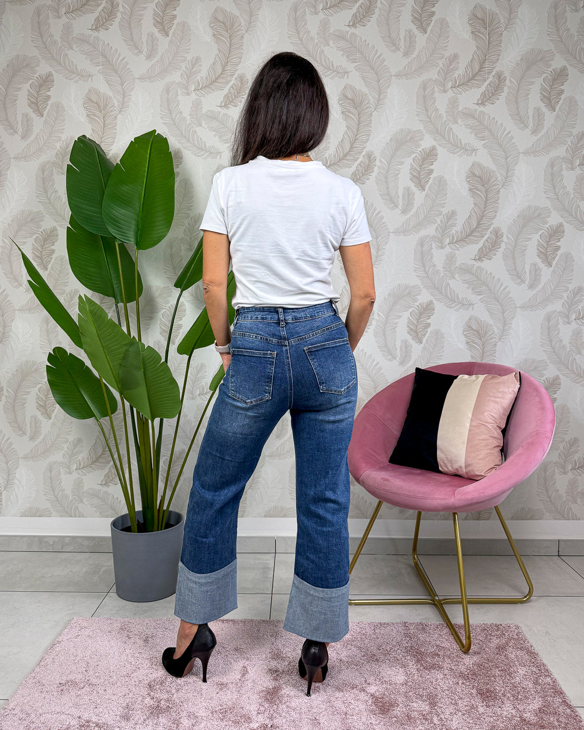 Jeans Con Risvolto KARMA