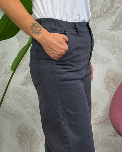 Pantalone Palazzo KARMA in Gabardina