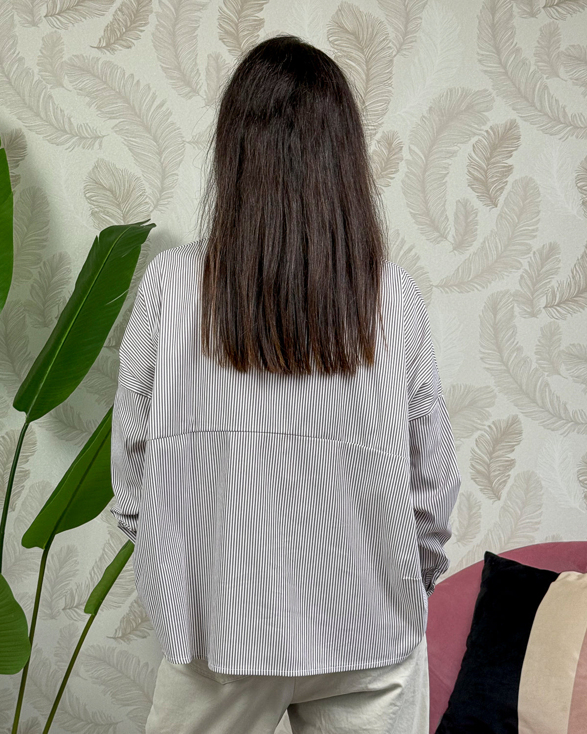 Camicia KARMA in Popeline Rigato