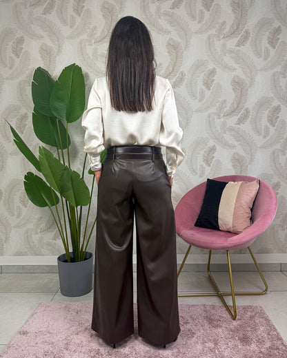 Pantalone Palazzo in Ecopelle HaveOne