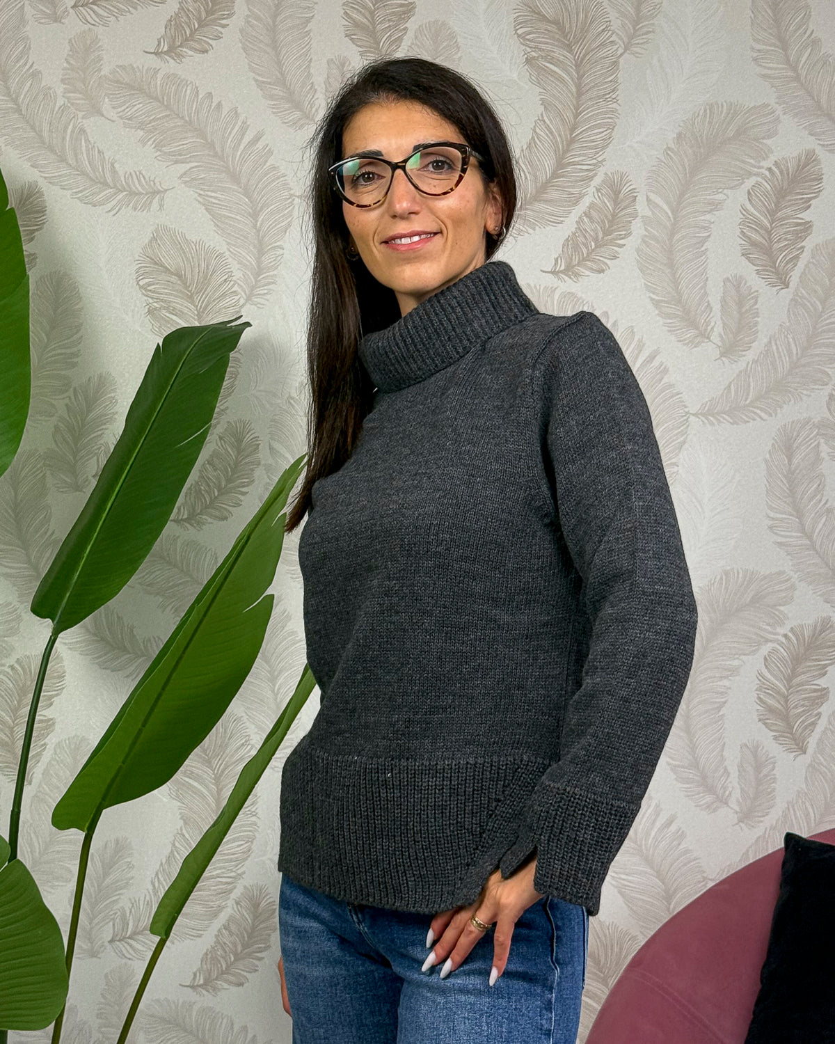 Maglia Collo Alto Con Spacchetto KARMA