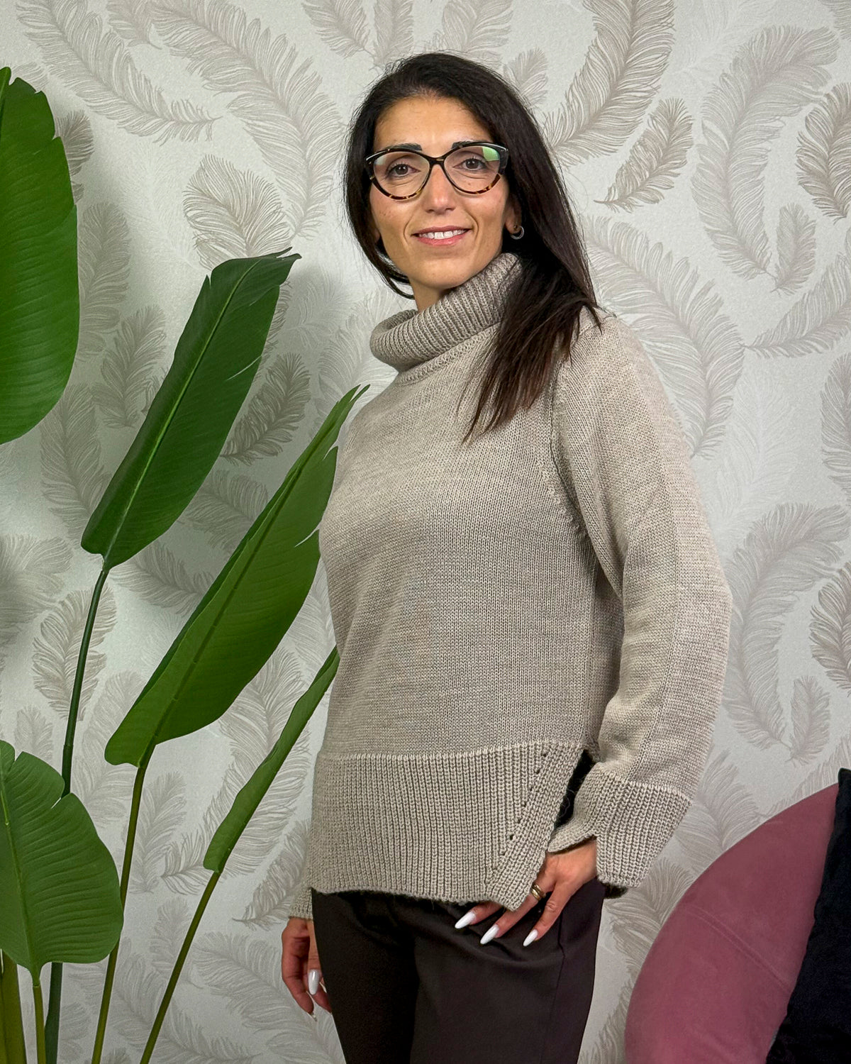 Maglia Collo Alto Con Spacchetto KARMA